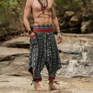 Harem Pants- Gender Neutral- Thai Hill Tribe Fabric
-One-size fits All